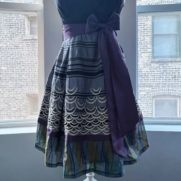 Strapless Dress with Tie Belt - Picture 4 of 4